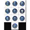 Image 2 : CANADA - Lot of 10 x silver $1 1967 PL