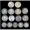 Image 2 : CANADA - Lot of 5 x 50 cents and 10 x 1 dollar coins 1939-1966 - AU-UNC