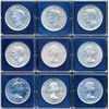 Image 2 : CANADA - Lot of 18 coins $1 1939-1967 different years