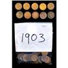 Image 5 : USA - Lot of 355 x 1 cent Indian Head 1900-1908