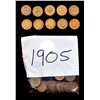 Image 7 : USA - Lot of 355 x 1 cent Indian Head 1900-1908