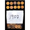 Image 9 : USA - Lot of 355 x 1 cent Indian Head 1900-1908