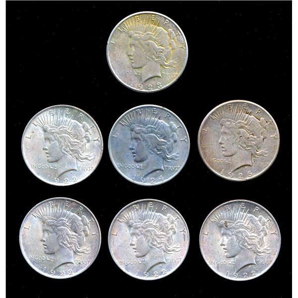 USA - Lot of 7 x Liberty - F-AU