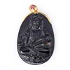 Image 1 : 18K Yellow Gold & Carved Quartz Pendant by Carlo Rici