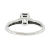 Image 6 : Vintage 14k Gold Illusion Set Emerald Cut Diamond Solitaire w/ Accents Ring
