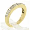 Image 9 : NEW 18k Yellow Gold 2.0 ctw French Cut Channel Diamond Stack Wedding Band Ring