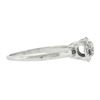 Image 5 : Vintage 14k White Gold 0.39 ctw Diamond Cluster Solitaire Engagement Promise Rin