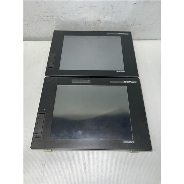 (2) Mitsubishi #GT1675M-STBD Graphic Operation Terminals