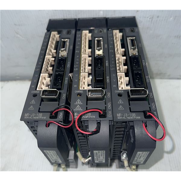 (3) Mitsubishi #MR-J3-10B AC Servo Drives