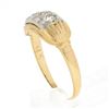 Image 8 : Antique Edwardian 14k TT Gold 0.20 ctw Old European Dual Diamond Etched Band Rin