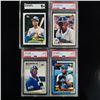 Image 1 : Set of (4) Ken Griffey Jr. Baseball Cards - PSA & SGC Graded