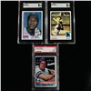 Image 1 : Set of (3) Vintage Topps Baseball Cards Featuring Lee Smith, Vida Blue & George