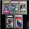 Image 1 : Set of (5) Ken Griffey Jr. Baseball Cards - Graded Lot