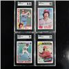 Image 1 : Set of (4) Mike Schmidt Baseball Cards - SGC Graded
