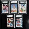 Image 1 : Set of (5) Cal Ripken Jr. Baseball Cards - All SGC Graded