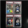 Image 1 : Set of (4) NFL QB Cards - Bagent, Richardson, Levis & Lawrence - PSA Graded