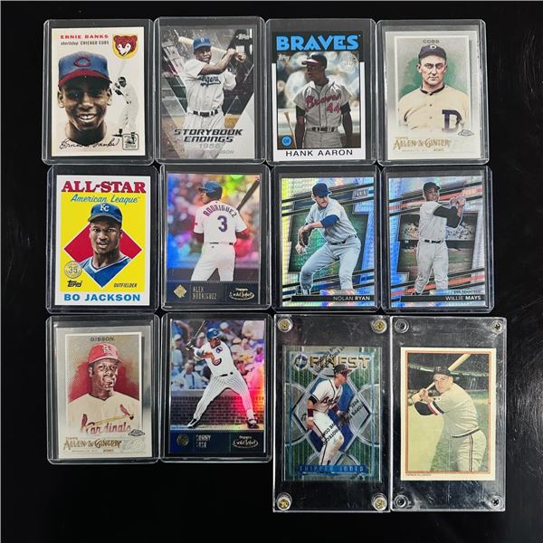 Assorted Set of Baseball Legends - Hall of Famers, Inserts & Reprints