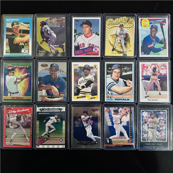 Assorted Set of Baseball Stars & Hall of Famers - 1980s to 2000s