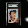 Image 1 : 1996 Topps Mickey Mantle Reprint #12 - SGC 7 Graded