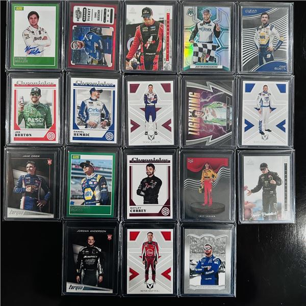 Set of (18) NASCAR Racing Cards - Mixed Brands & Drivers