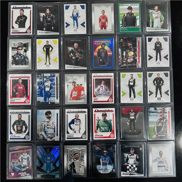 Assorted Set of NASCAR Racing Cards - Rookie Cards, Autos & Parallels