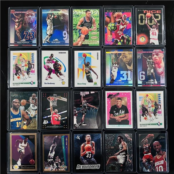 Assorted Set of Basketball Cards - '90s & 2000s Stars, Inserts & Foil Designs