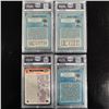 Image 2 : Set of (4) Graded Football Cards - Jerry Rice, Jerome Brown, Sharpe & Simmons (P