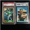 Image 1 : Set of (2) Mark McGwire Rookie Cards - PSA & GEM Graded