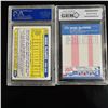Image 2 : Set of (2) Mark McGwire Rookie Cards - PSA & GEM Graded