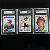 Image 1 : Set of (3) Rod Carew Topps Cards - SGC Graded