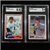 Image 1 : Set of (2) 1981 & 1982 Topps Carl Yastrzemski Graded Cards