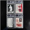 Image 2 : Set of (4) Basketball Cards - Wembanyama, Hachimura, Hardaway & Bulls Trio - All