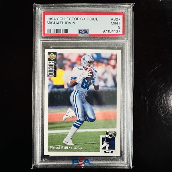1994 Collector's Choice #307 Michael Irvin - PSA 9 Mint
