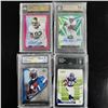 Image 1 : Set of (4) Football Rookie Cards - Graded James Robinson, Chase Claypool, Adrian