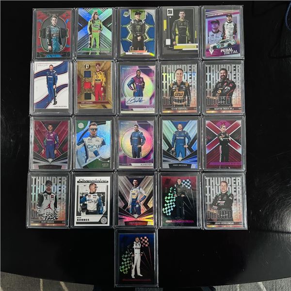 Assorted Set of NASCAR Racing Cards - Relics, Autographs & Thunder Inserts