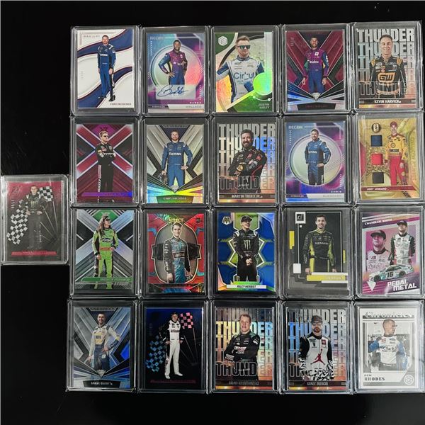 Assorted Set of NASCAR Racing Cards - Foil Inserts, Stars & High-Impact Visuals