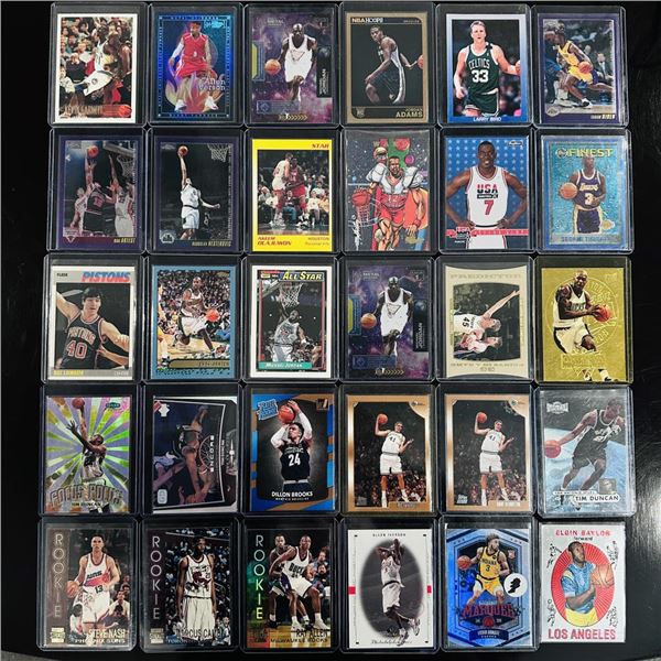 Assorted Set of Basketball Cards - Rookie Cards, Jordans, & Iconic Names