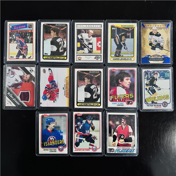 Assorted Set of Hockey Cards - Stars, Legends & Memorabilia