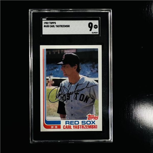 1982 Topps Carl Yastrzemski #650 - SGC 9