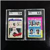 Image 1 : Set of (2) Jim Rice Baseball Cards - SGC Graded Rookie & All-Star