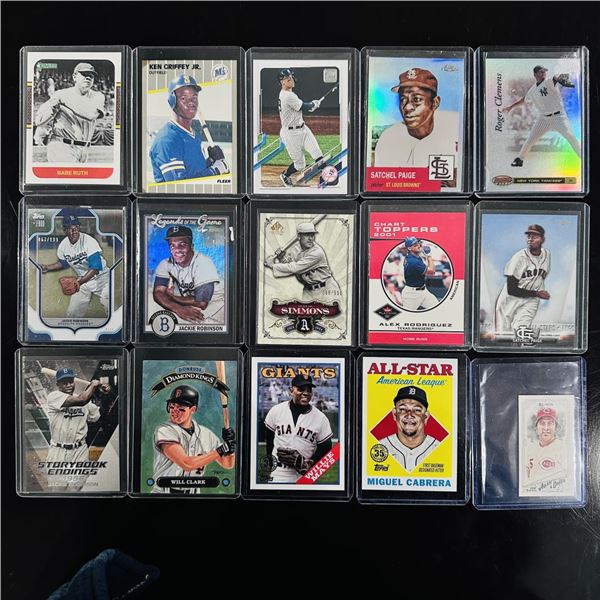 Assorted Set of Baseball Cards - Legends, Inserts & Reprints