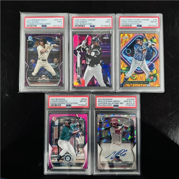 Assorted Set of Baseball Cards - PSA Graded