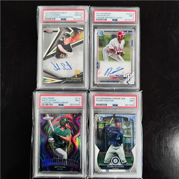 Assorted Set of Baseball Cards - PSA Graded