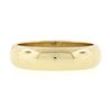 Image 4 : Unisex Classy 14K Yellow Gold 5mm Plain Domed Polished Stack Wedding Band Ring