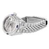 Image 6 : Rolex Ladies Stainless Steel Gray Diamond And Sapphire Date Wristwatch 26MM