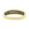 Image 6 : 18K TT Gold 0.65 ctw Round Pave 3 Row Diamond Domed Stackable Wedding Band Ring