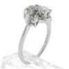 Image 7 : Vintage Solid 14k White Gold 0.45 ctw Round Solitaire Diamond w/ Flame Ring
