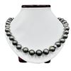 Image 1 : Pearl and Diamond Necklace - 14KT White Gold