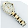 Image 8 : Rolex Mens Two Tone Silver And Sapphire Diamond 36MM Datejust Wristwatch