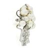 Image 6 : Vintage 14K White Gold 1.90 ctw Diamond & FINE Pearl Cluster Ribbon Brooch Penda